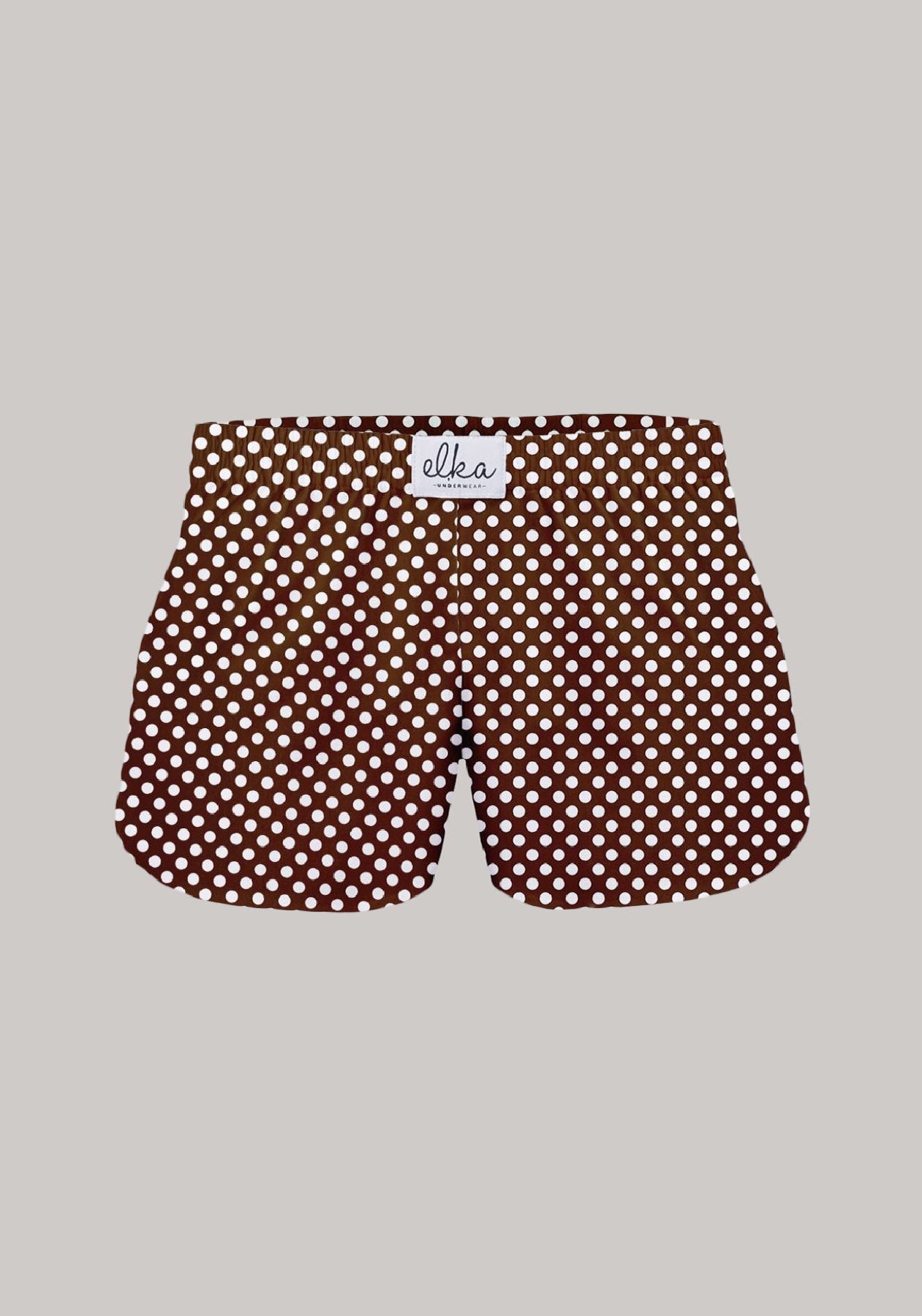 Women's shorts Brown with polka dots