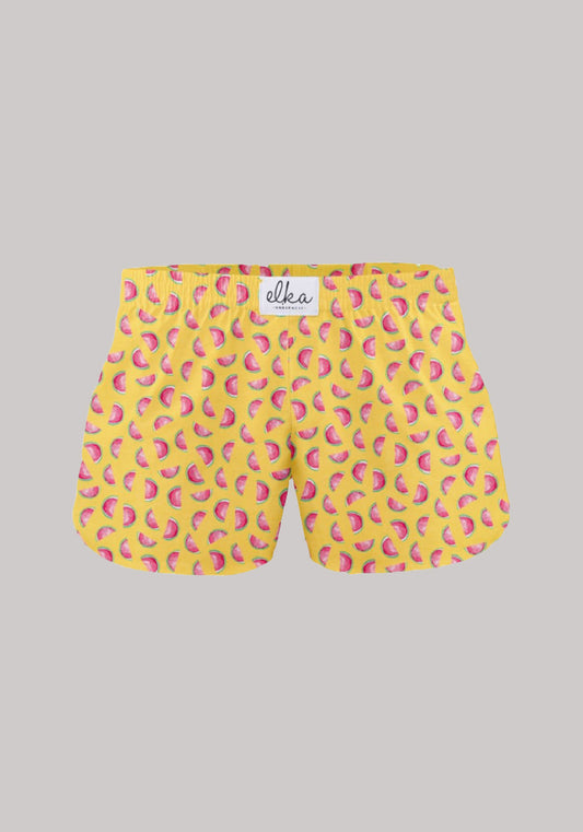 Kids Boxershorts Yellow with watermelons
