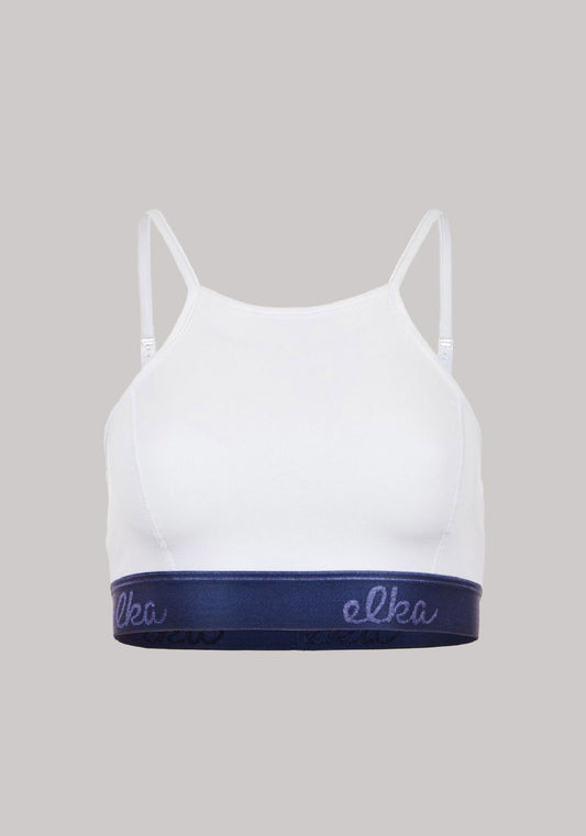 Women bra White-blue slimfit