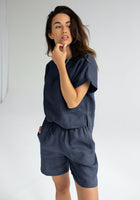 Dámské lněné šortky - regular fit