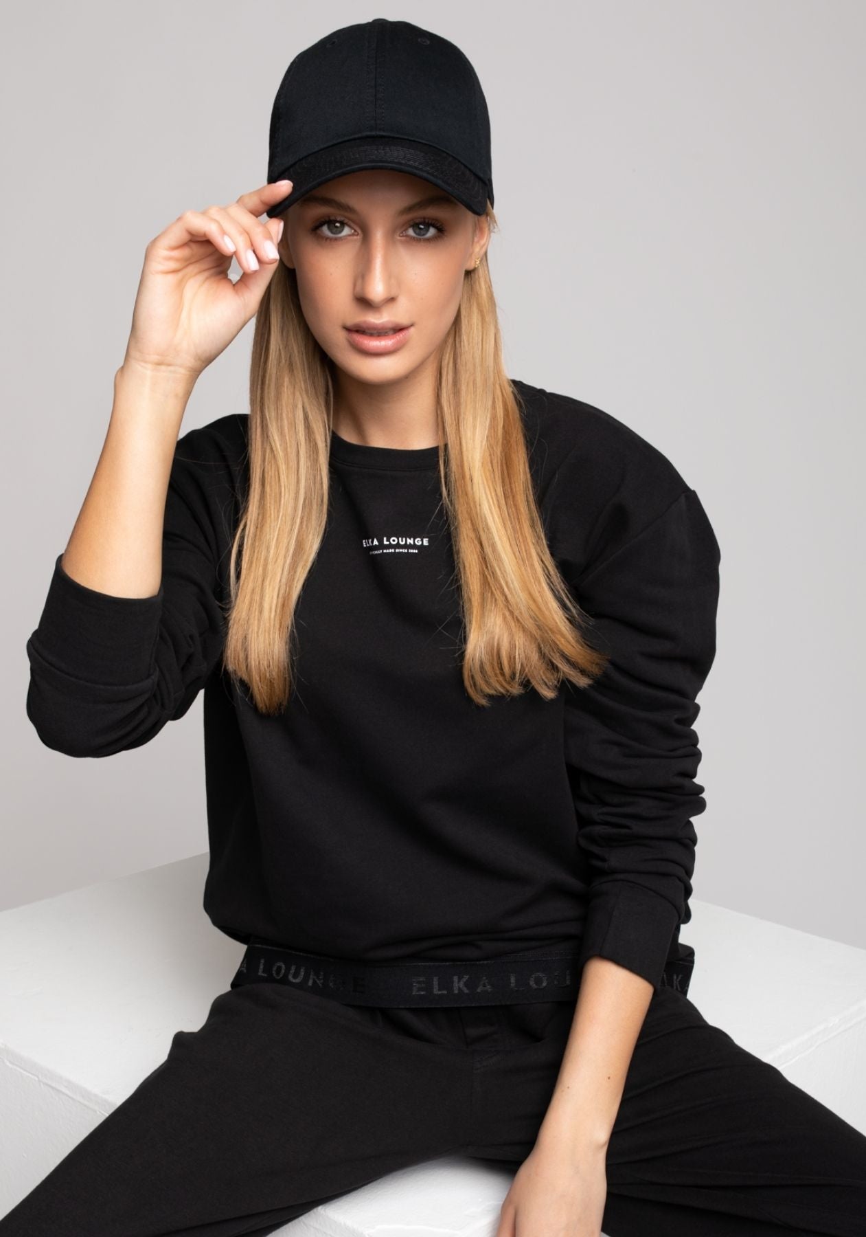 Women sweatshirt organic cotton Black - regular