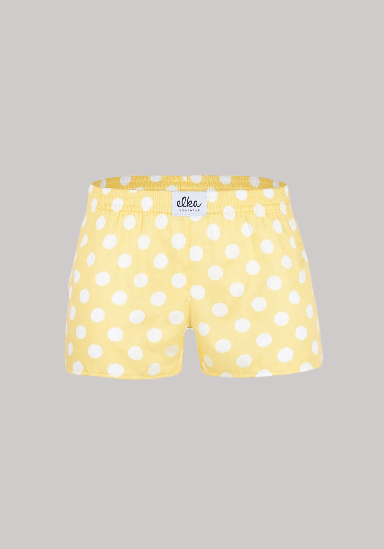 Kids Boxershorts Yellow with big polka dots