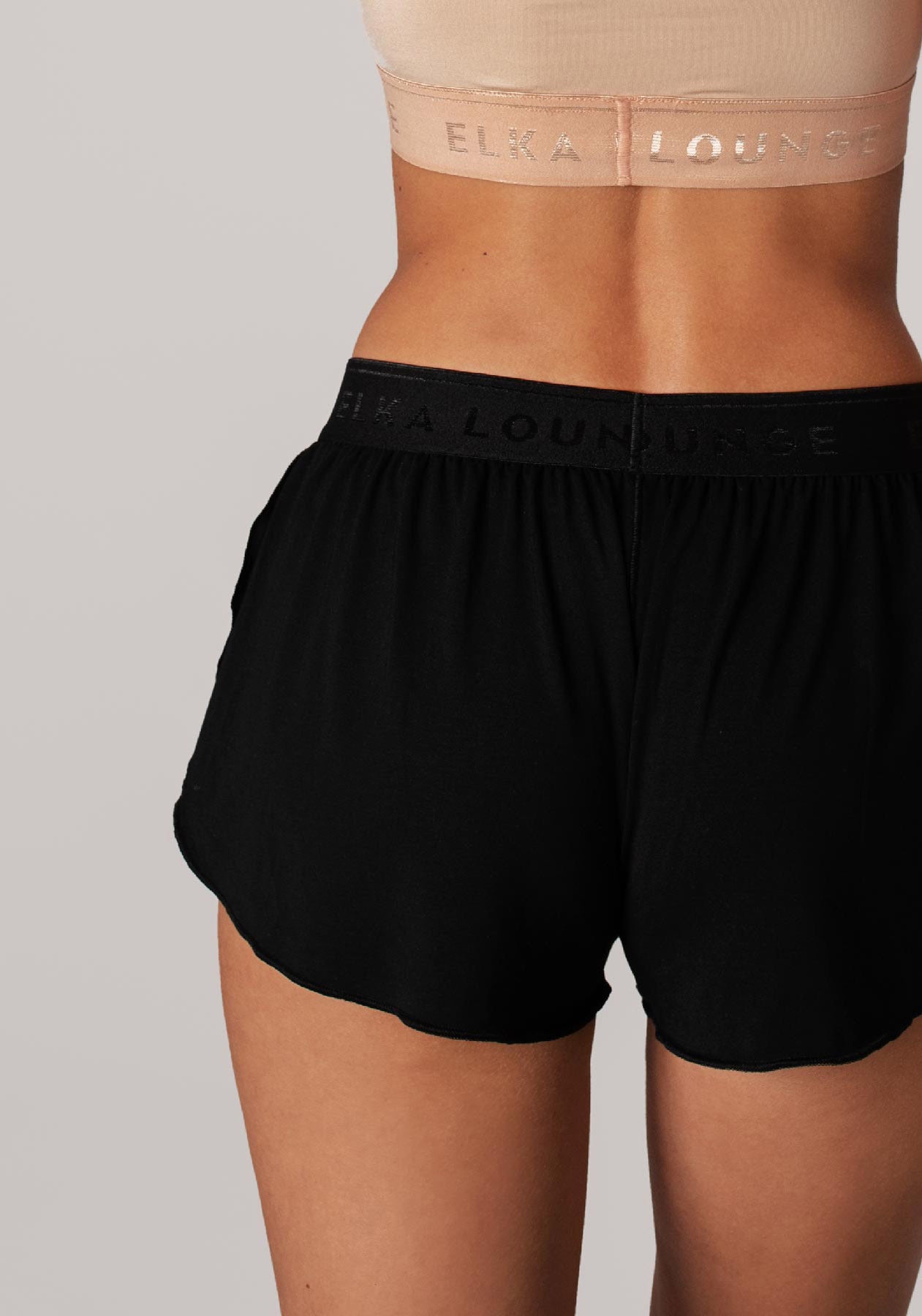 Women shorts lounge Black